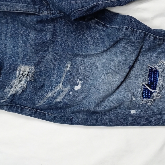 Jordan Craig legacy Edition ripped paint splattered mens jeans size 32/32 - Picture 4 of 13